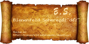 Bienenfeld Seherezádé névjegykártya